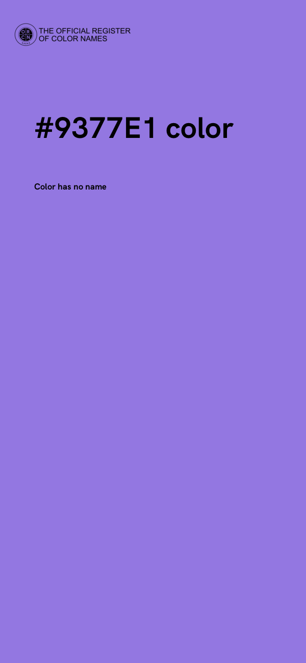 #9377E1 color image