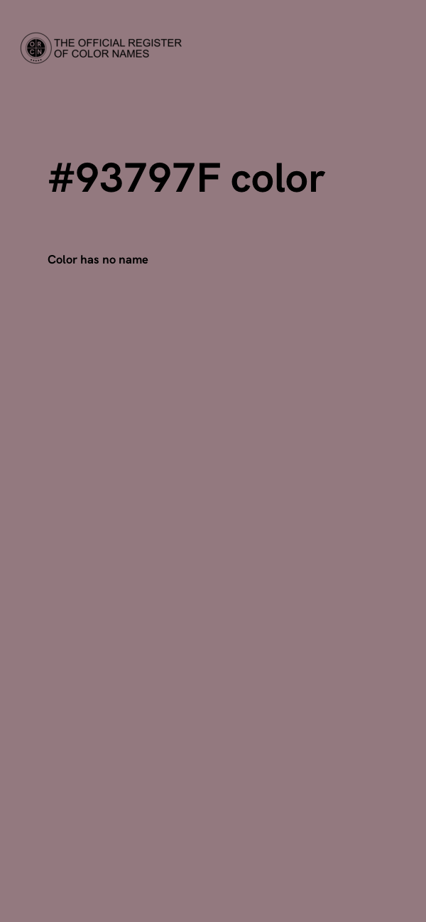 #93797F color image