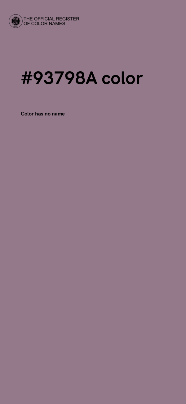 #93798A color image