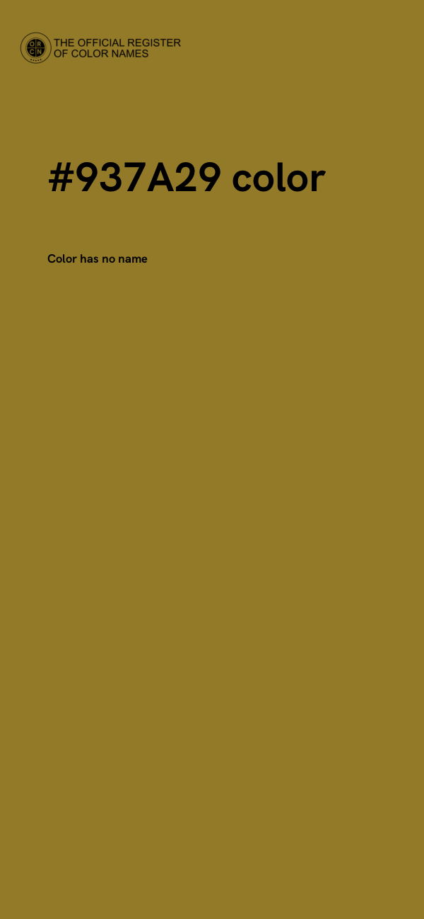 #937A29 color image