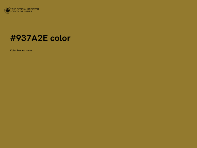 #937A2E color image