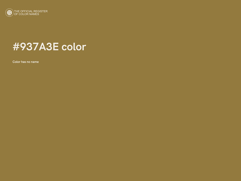 #937A3E color image