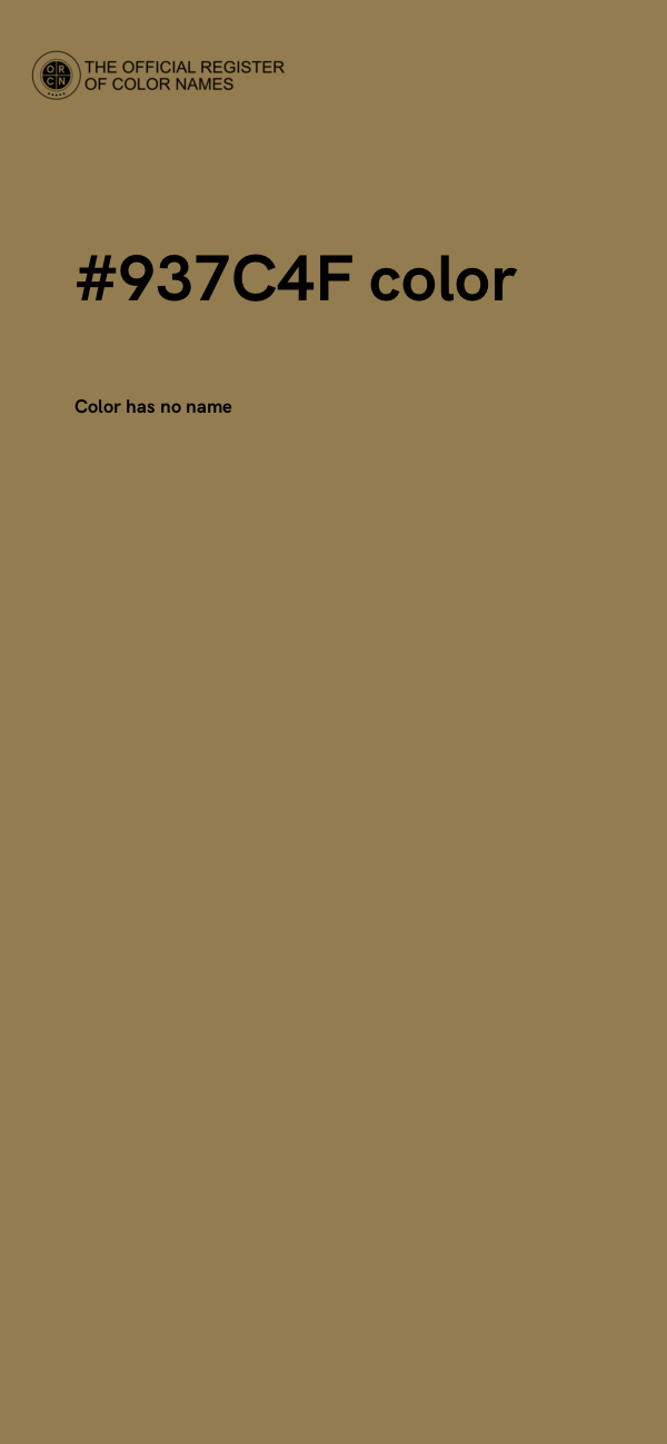 #937C4F color image
