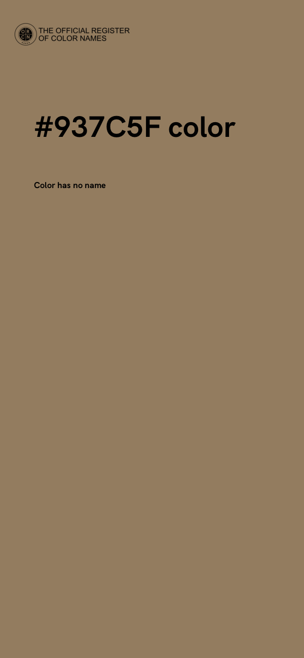 #937C5F color image