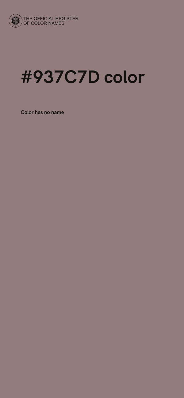 #937C7D color image