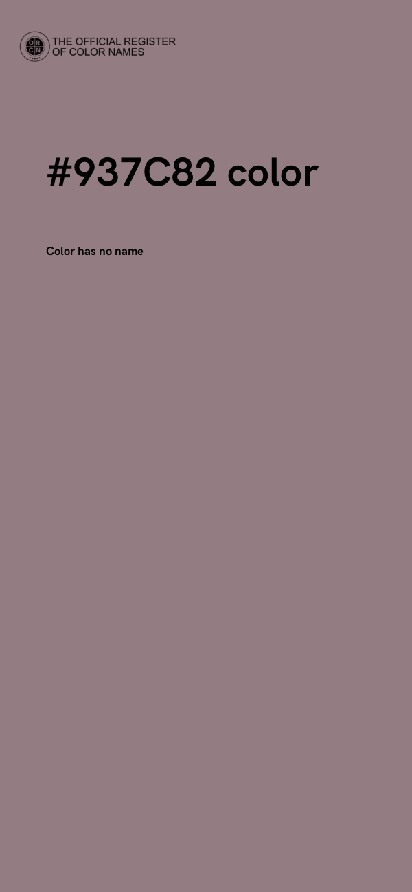 #937C82 color image