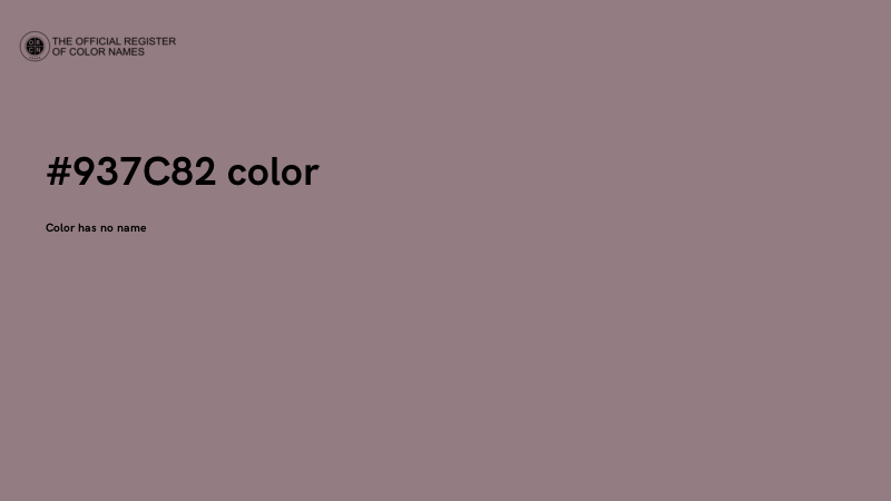 #937C82 color image