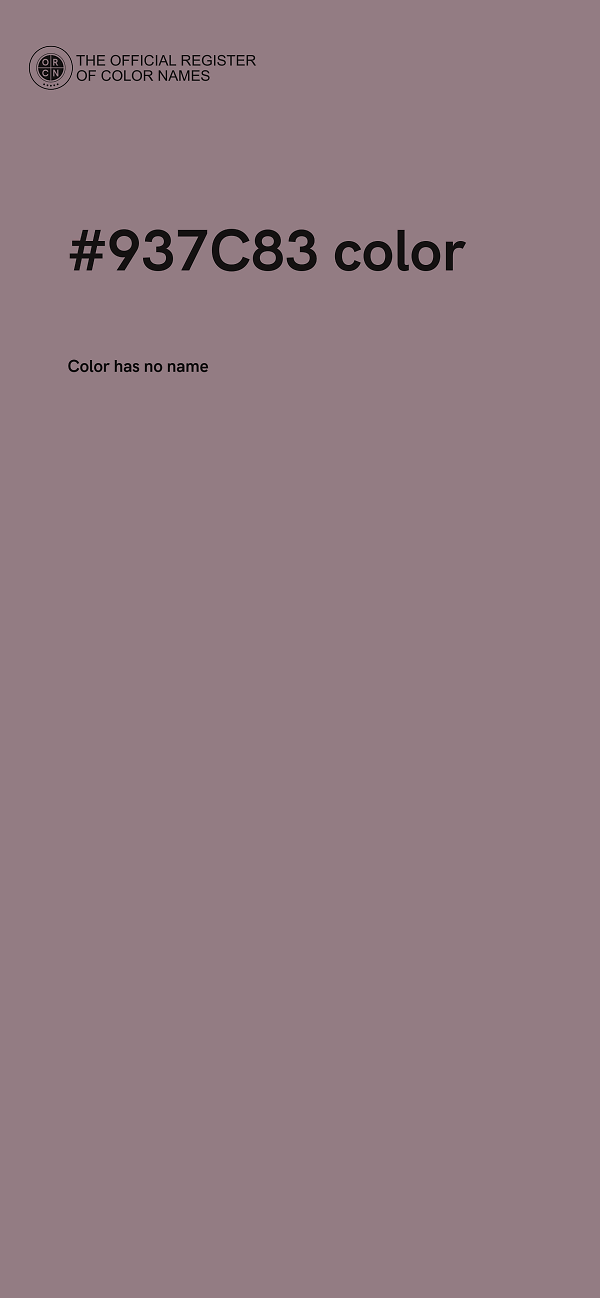 #937C83 color image