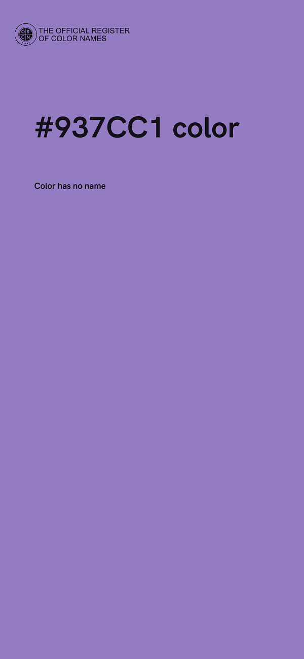 #937CC1 color image