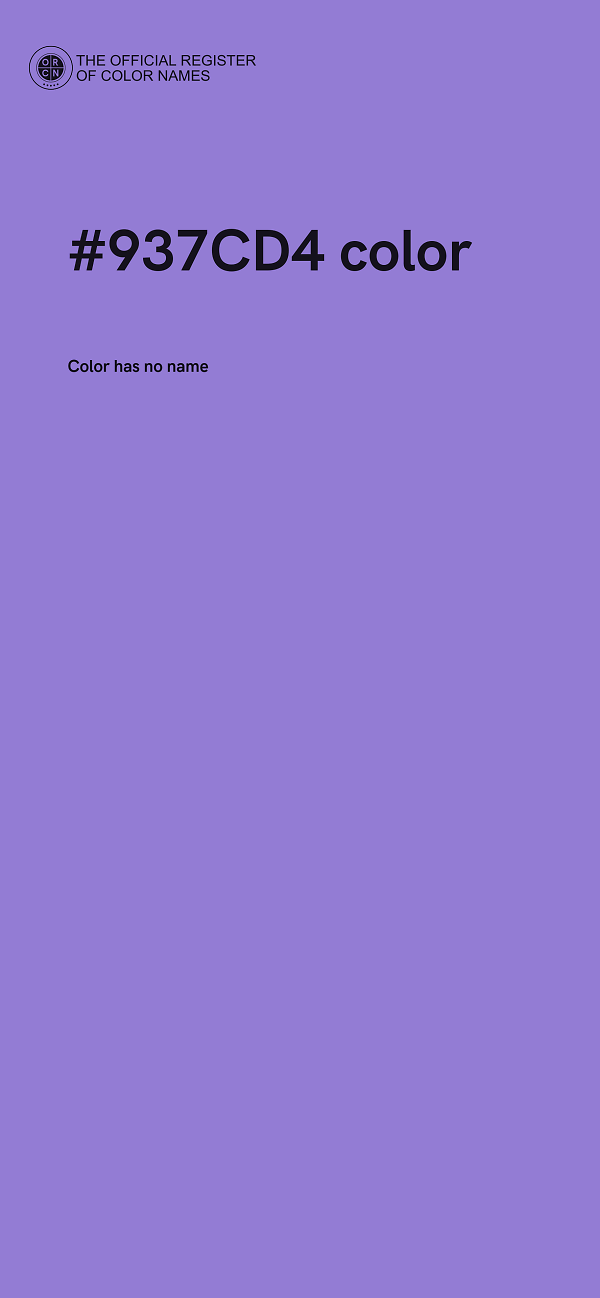 #937CD4 color image