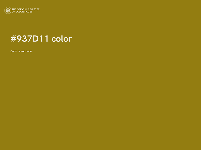 #937D11 color image
