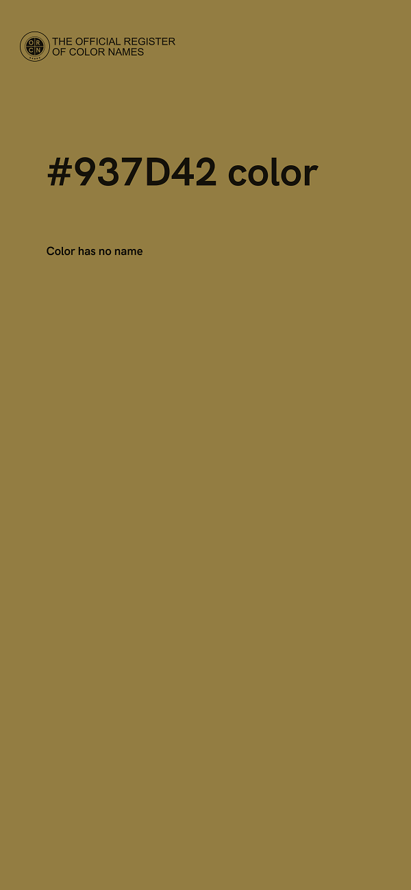 #937D42 color image