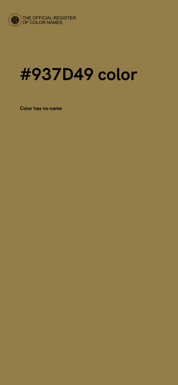 #937D49 color image