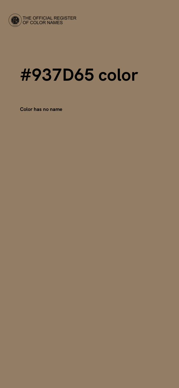 #937D65 color image