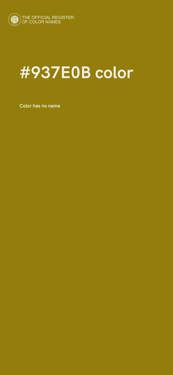 #937E0B color image