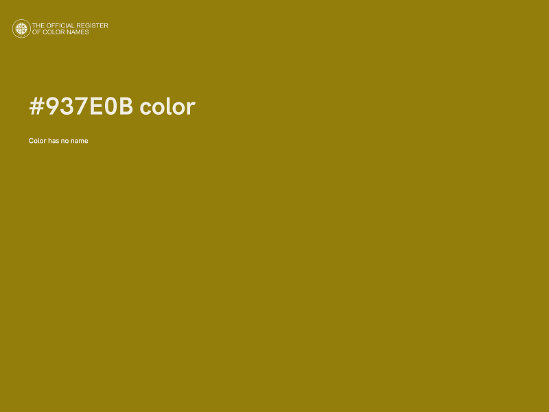 #937E0B color image