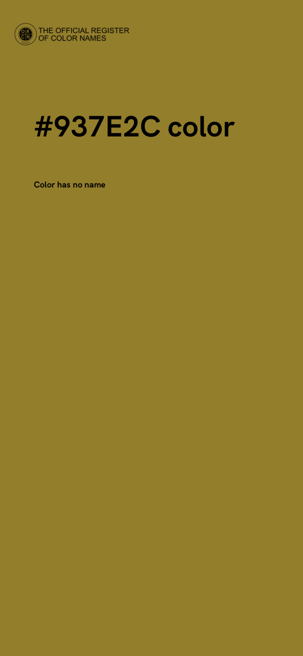 #937E2C color image
