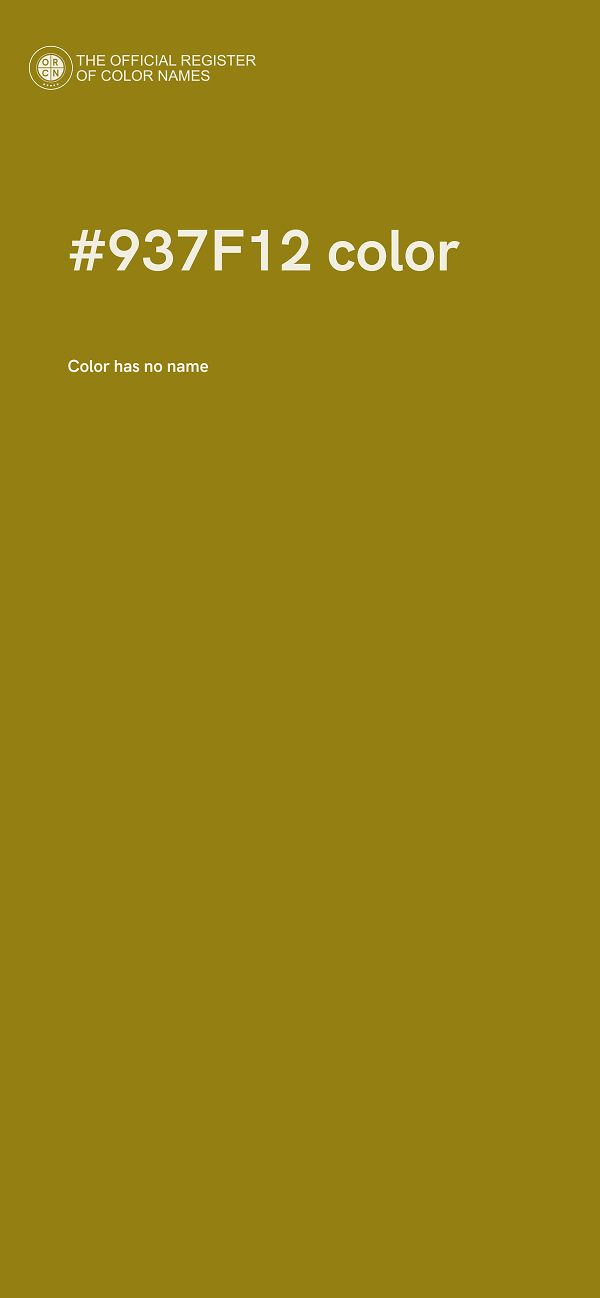 #937F12 color image