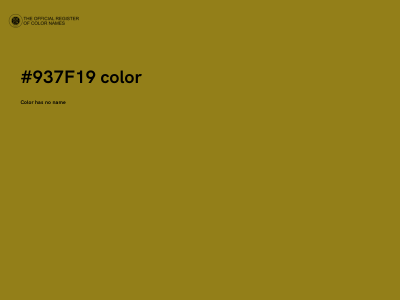 #937F19 color image