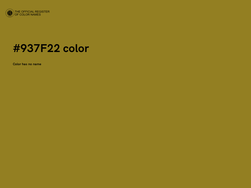 #937F22 color image