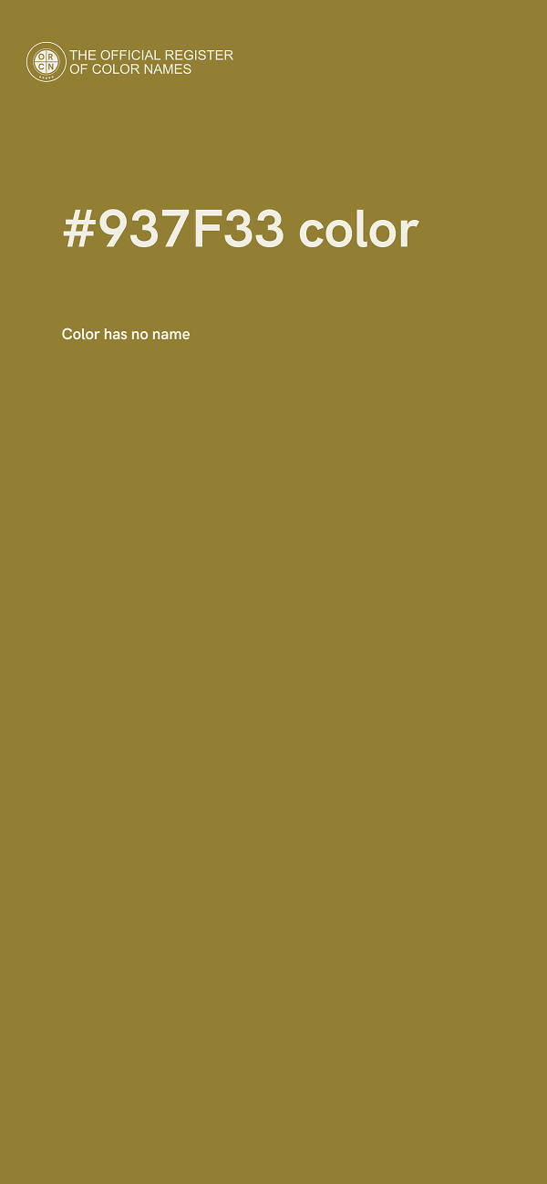 #937F33 color image