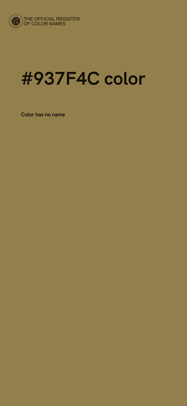 #937F4C color image