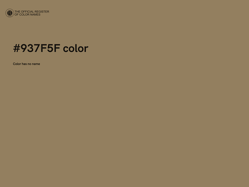 #937F5F color image