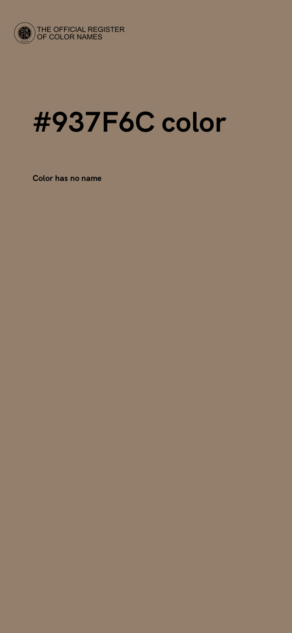 #937F6C color image