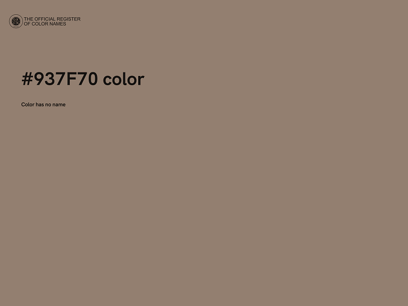 #937F70 color image