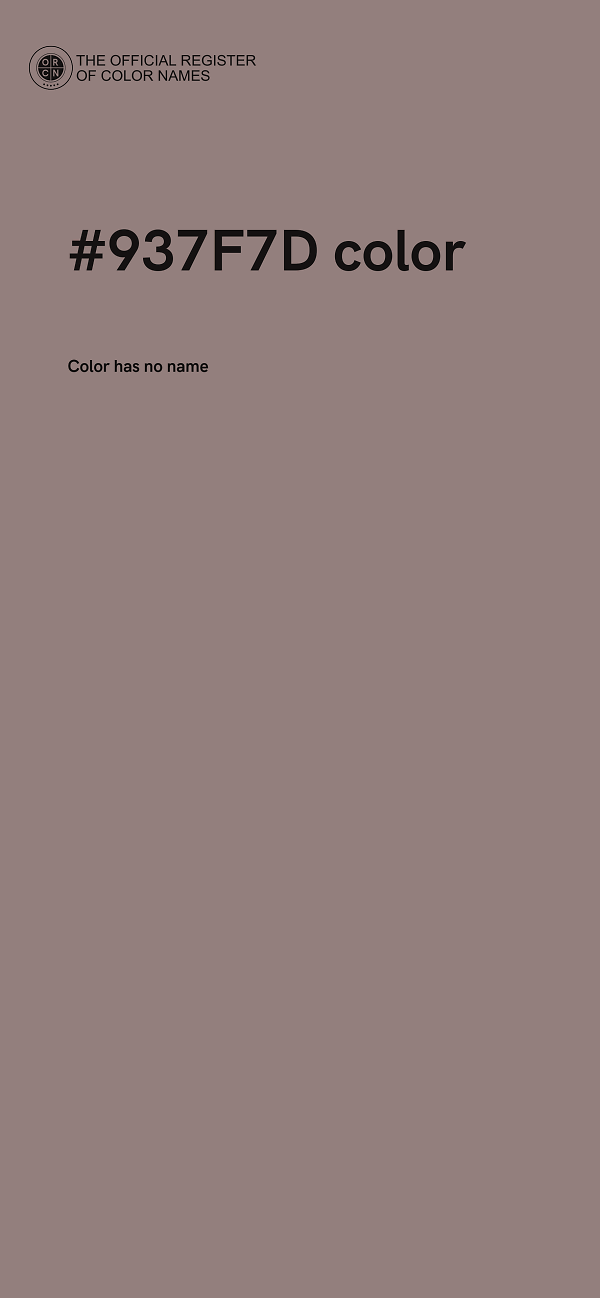 #937F7D color image