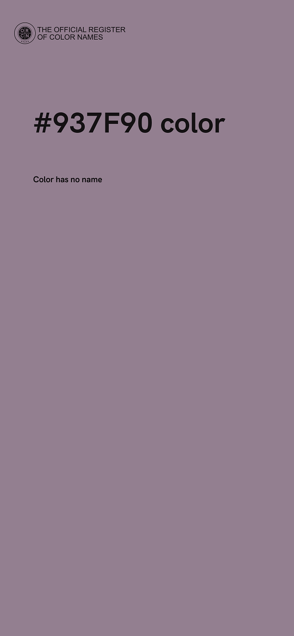 #937F90 color image