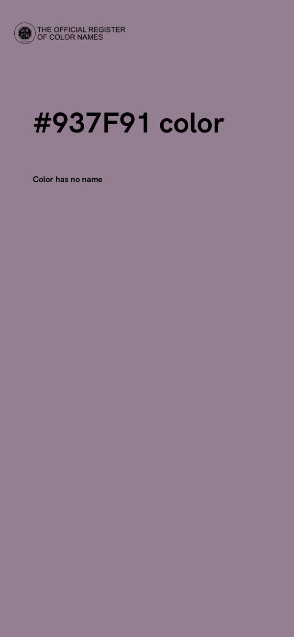 #937F91 color image