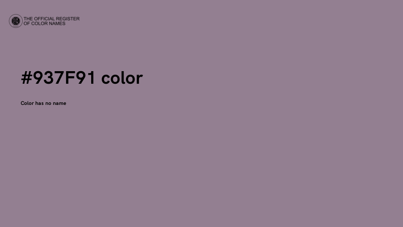 #937F91 color image