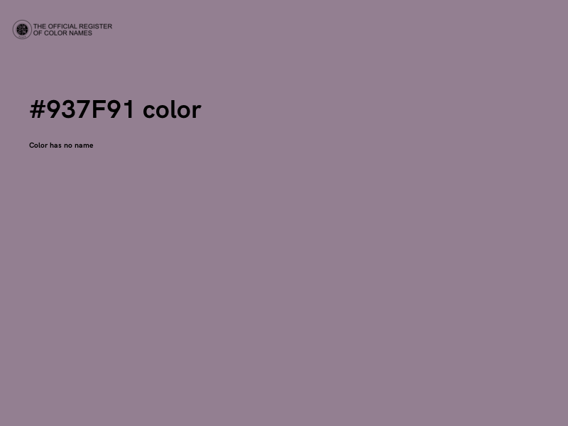 #937F91 color image