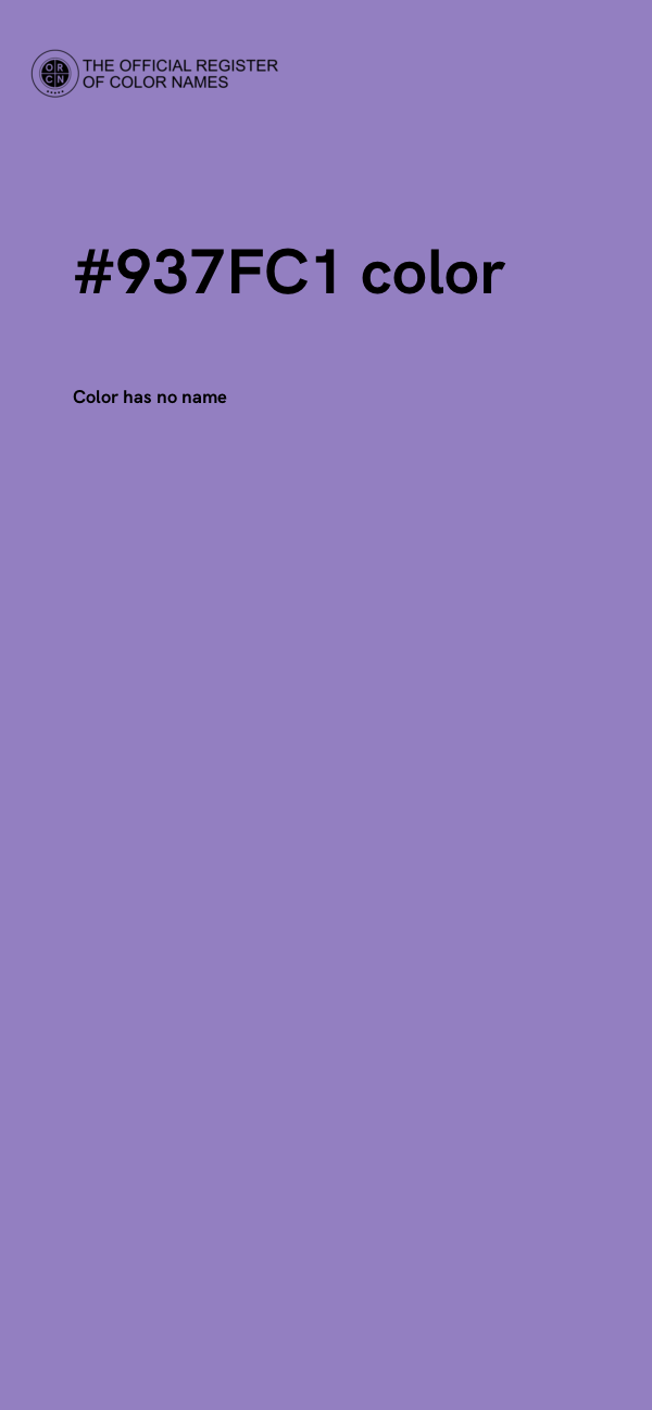 #937FC1 color image