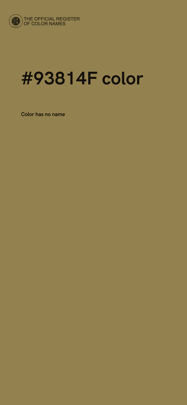 #93814F color image