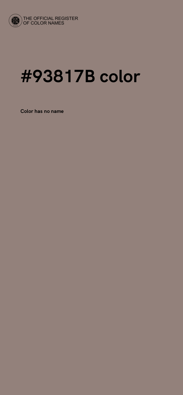 #93817B color image