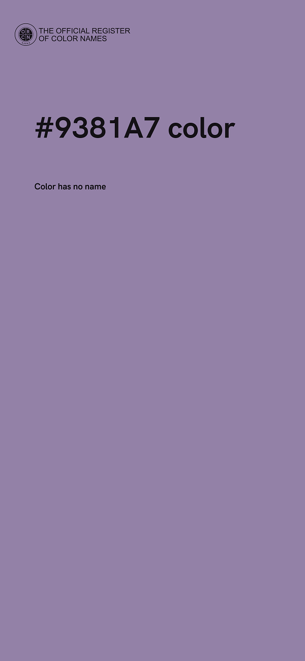 #9381A7 color image