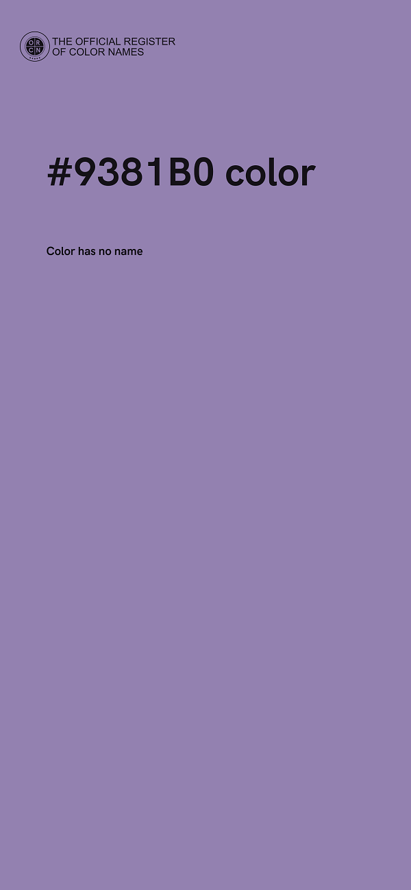 #9381B0 color image