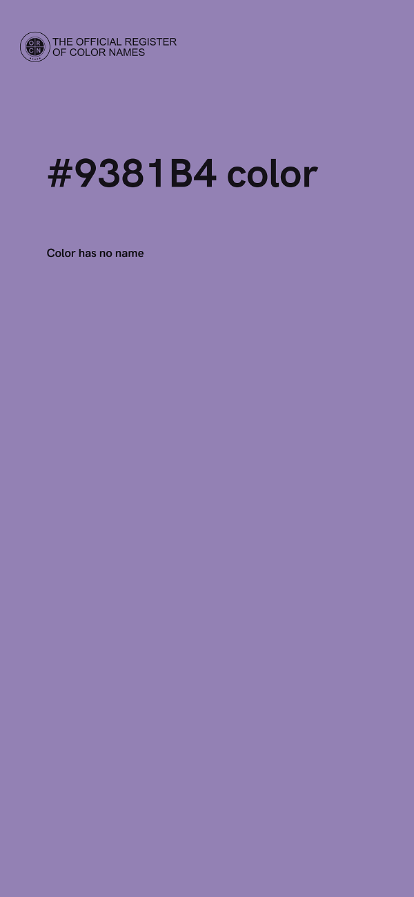 #9381B4 color image
