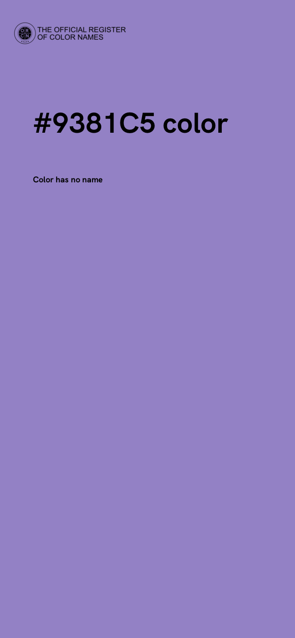 #9381C5 color image