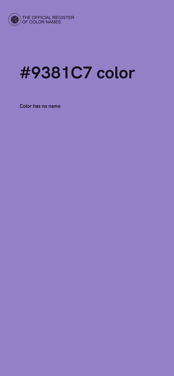 #9381C7 color image