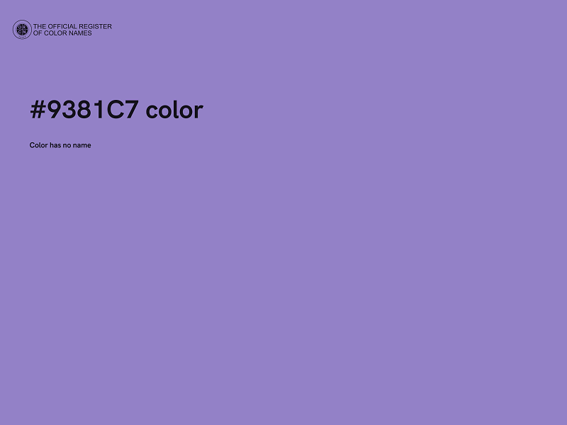 #9381C7 color image