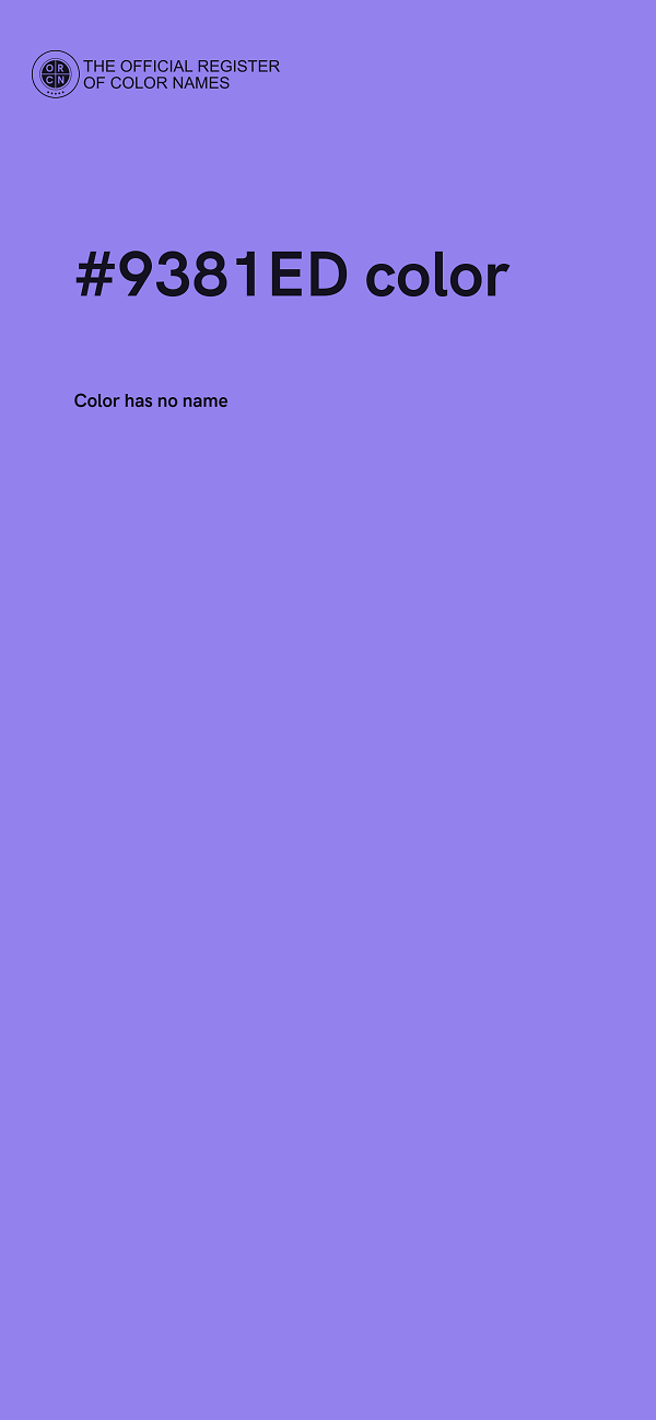 #9381ED color image