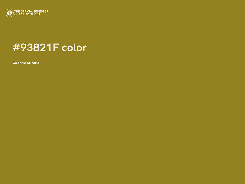 #93821F color image