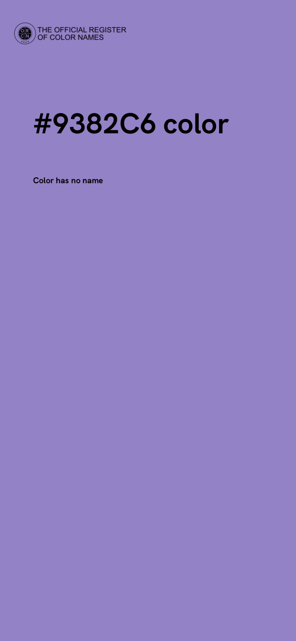 #9382C6 color image