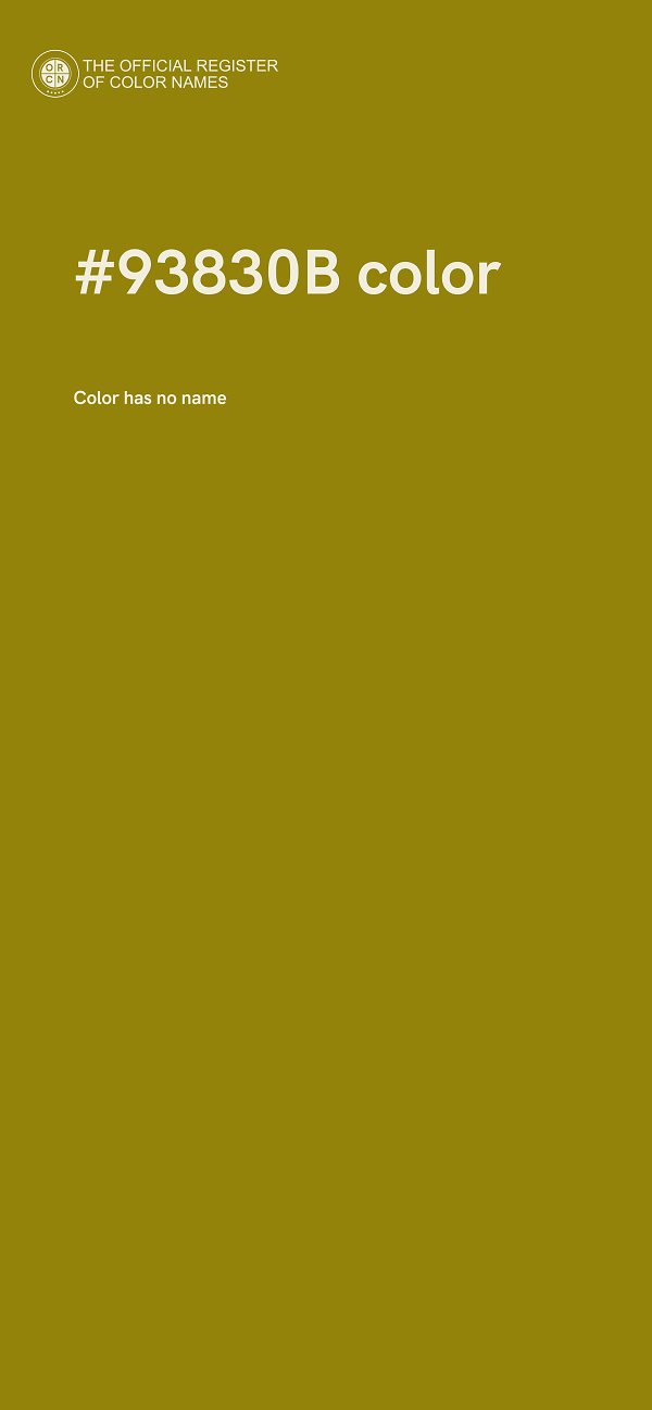 #93830B color image