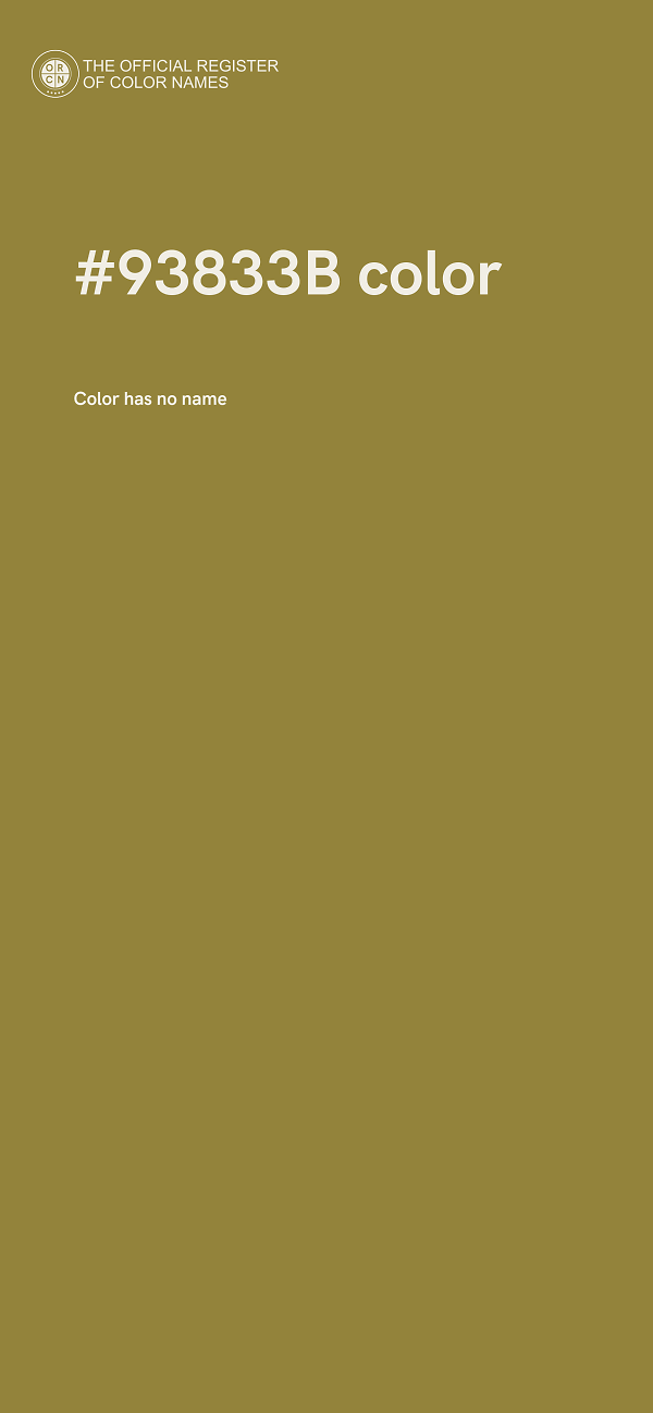 #93833B color image