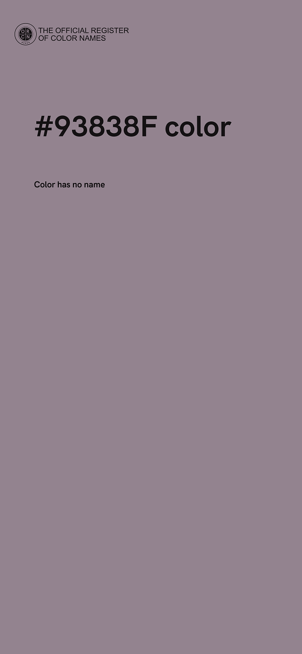 #93838F color image