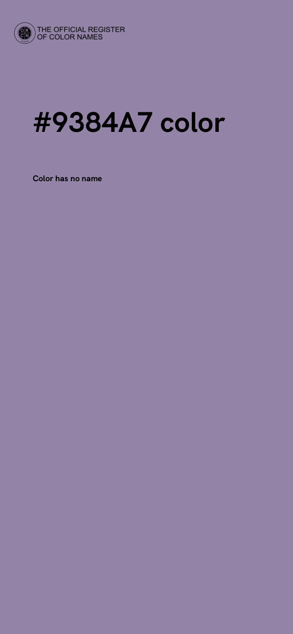 #9384A7 color image